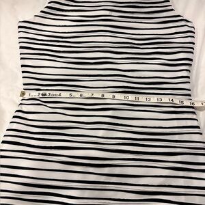 Chic Striped White and Black Top